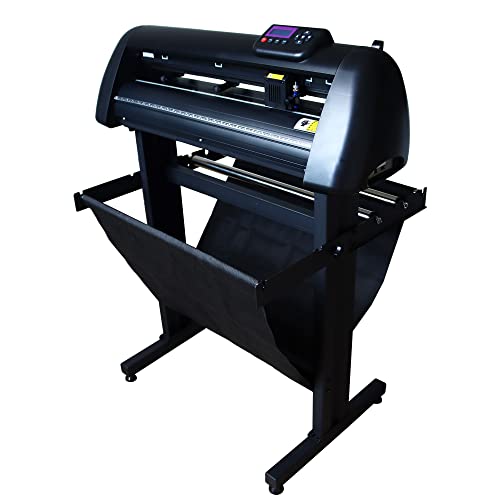 INTSUPERMAI Vinyl Cutter 24 inch Vinyl Cutter Machine 500g Cutting Plotter Vinyl Plotter with Stand Digital Control LCD Display