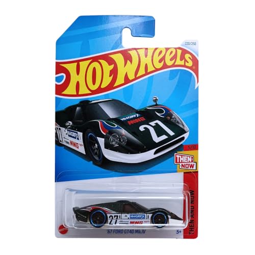 Image of Hot Wheels 2024 67 Ford Gt40 Mk.IV Then and Now Ages 3 and Up (Green)
