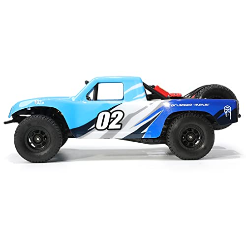 Image of FunXylophy RC Sport Racing Drift Car, 1 /32 2.4G Mini RWD RC Electric Straight Bridge Off-Road Short Truck Model (KIT Version /Blue)