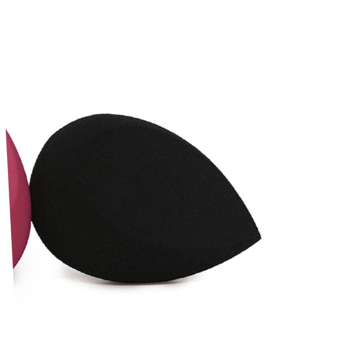 DOITOOL 2stücke Teiliges Herzförmiges Flocking Makeup-schwammset Für Trockene Und Nasse Anwendung Dual-purpose Beauty-eggs Schwarz Für Gleichmäßige Foundation-verblendung