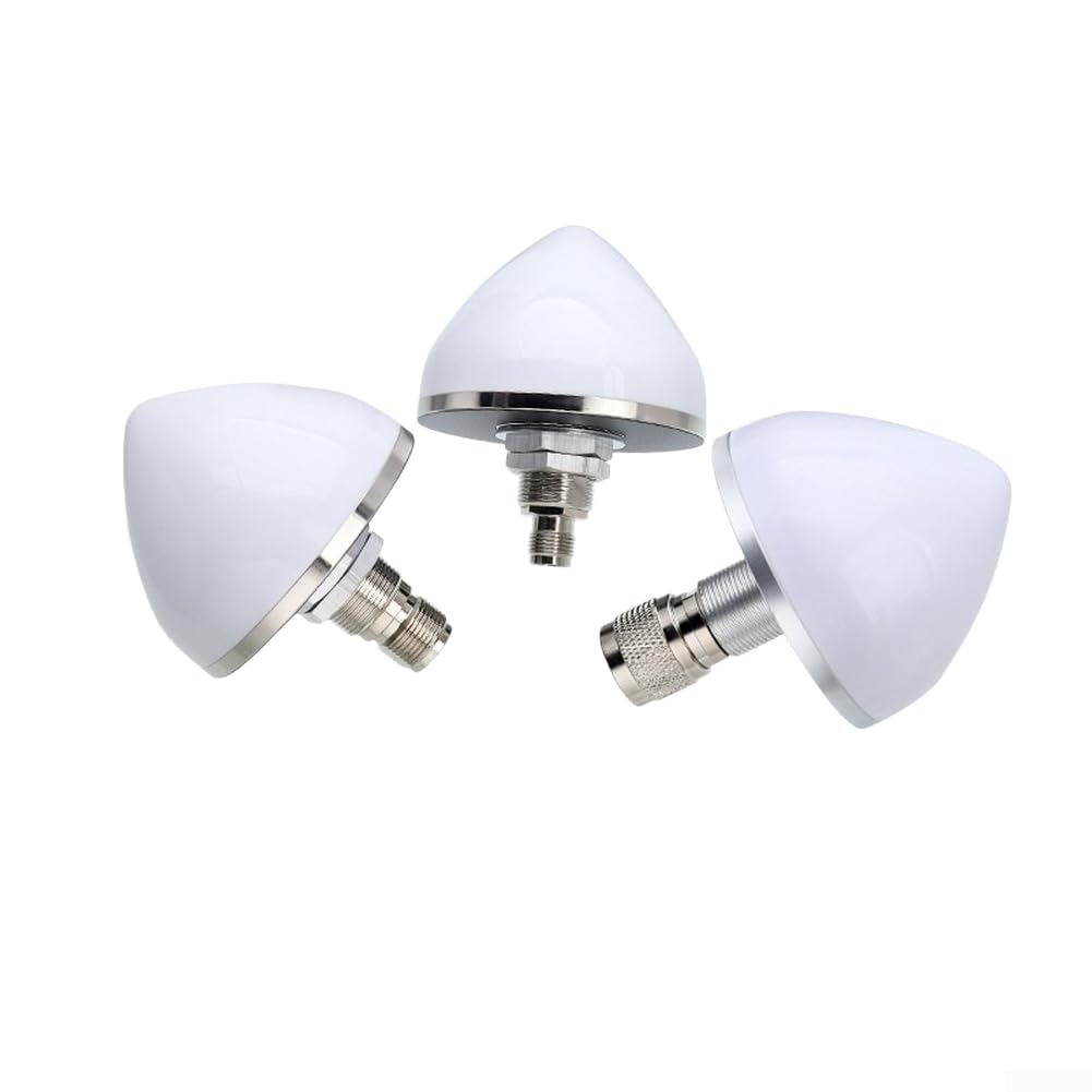 Antenne de positionnement GPS marine à 360 degrés en alliage d'aluminium ASA pour environnements difficiles Blanc (N-femelle)