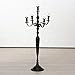 Produktbild Immo Edler Kerzenleuchter Schwarz 105cm 5 flammig Schwarz Matt Kerzenständer Antik Barock