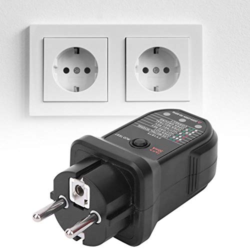 FY1873 Socket Tester, Outlet Tester Light Indicator Safety Testing Detector (EU Plug 220V)(EU Plug 220V) - Image 5