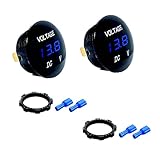 como hacer voltimetro digital 12v Precioso y confiable: certificado por ROHS,CE, el material de alta calidad y el proceso de fabricación estrictamente aseguran la precisión del estado de la batería, calificado como un servidor confiable, evitan el reemplazo del voltímetro con frecuencia, más seguros para la conducción