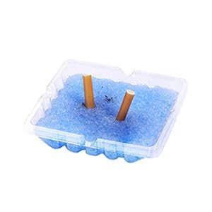 Aschenbecher mit Zigarettendesand,Schnelle Zigarettendentlöschung und Rußabsorption,aschenbecher für draussen und auto（12 Einweg Aschenbecher +blau Zigarettendesand)
