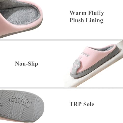 Cute Animal Women Men Home Slippers, Comfy Memory Foam Cloudy Soft House Slippers Plush Home Shoes for Bedroom Living Room Indoor3