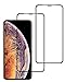 Verre Trempé iPhone XS Max/iPhone 11 Pro Max Film Protection Eachy [2 Pièces] iPhone XS Max/iPhone 11 Pro Max Protection Ecran Couverture Complète Protecteur d'écran 6.5 pouces Bord à Bord 0.33mm-Noir