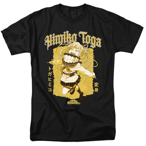 My Hero Academia Hard Rock Himiko Toga Unisex Adult T Shirt Black X-Large