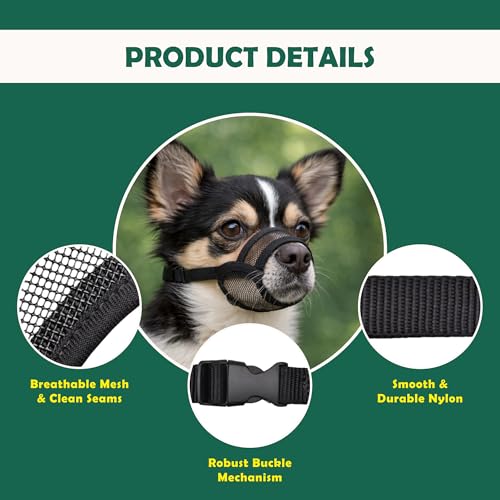 Image of Dog Muzzle Medium Sized Dogs - Soft Muzzle for Medium Sized Dog with Air Mesh | Mussle to Stop Biting Barking and Chewing | Allows Panting and Drinking