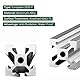 JiGiU 9 Stück 1000mm Aluminiumprofil Extrusions 2020 V-Slot Europäischer Standard Norm Eloxierte schwarze Linearschiene Aluprofil 39,4Zoll für 3D-Drucker DIY CNC-Maschinen (Silber)