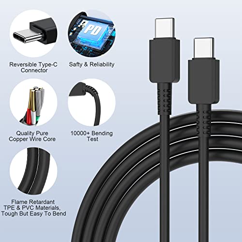 Type C Charger - 25W Wall Charger Super Fast Charging & 10Ft Usbc To Usb-C Cable Cord For Samsung Galaxy S23 S22 S21 S20 S10 (Ultra Plus Fe) Ipad Pro Air 12.9 11, 2 Pack Power Adapter Block Brick Cube #TOP5