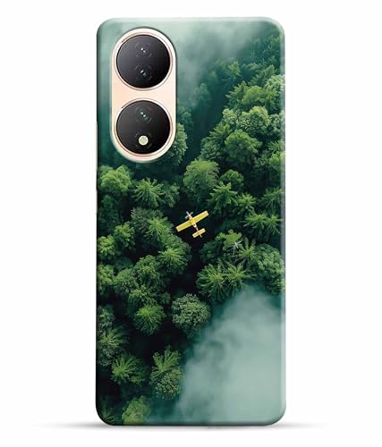 Image of Aeroplane Travel World Printed Hard Back Case Cover & Compatible for Vivo Y100 5G | V2239 (Multicolor) - D1805