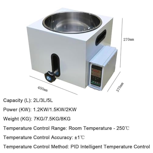 Chauffe-eau électrique numérique de laboratoire pour analyses de fluides - 8
