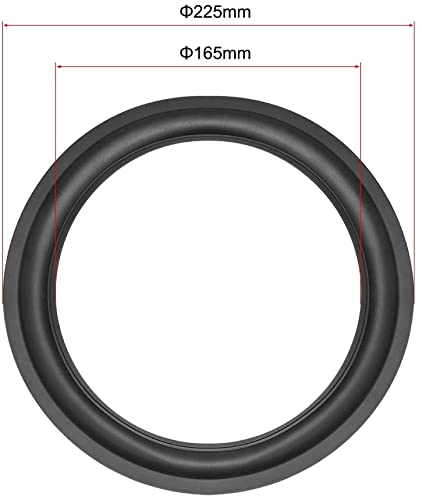 XYWHPGV 9 inches 9inch Speaker Rubber Edge Surround Rings Replacement Part for Speaker Repair or DIY 2pcs(fca3e ef1bc b98cc b4f9d 8f649 ef16d