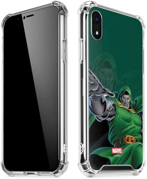 Skinit Clear Phone Case Compatible with iPhone XR - Officially Licensed Marvel Dr. Doom Doctor Victor Von Doom Design