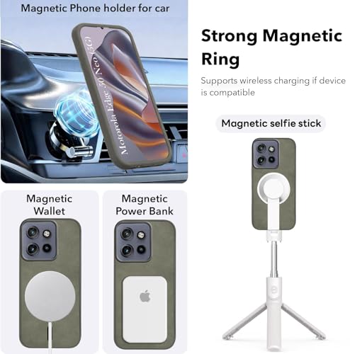 Image of Jkobi Leather Finish Back Cover Case for Motorola Moto Edge 50 Neo (MagSafe Compatible Wireless Charging | Soft Touch | Camera Bump Protection)