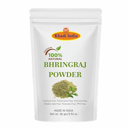 Image of Khadi 100% Herbal Pure Amla Reetha Shikakai, Bhringraj and Hibiscus for Hair |Hibiscus Powder /gudhal powder /gudhal fool powder (Pack of 5,50g each,Total 250g Pack)