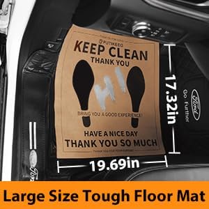 Miniatura 6 de Putikeeg Alfombrillas de coche, 50 unidades, alfombrillas desechables de papel kraft para automóviles, camiones, SUV, hogares, barcos, impermeables,