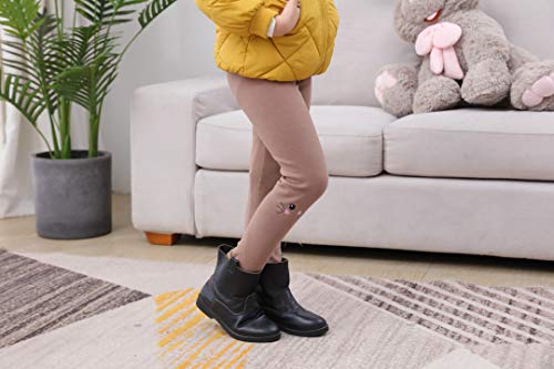 IRELIA Winter Girls Cotton Fleece Lined Leggings Pants Light Grey XXS - image 6