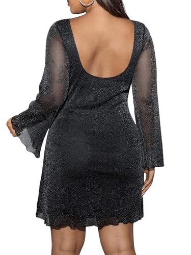 Robe manches évasées grande taille pour gommer les complexes - 2