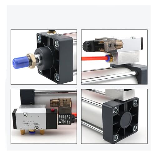 Vérin pneumatique alésage 50 sans fuite avec électrovanne DC24