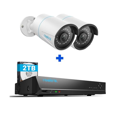 REOLINK 5MP PoE Cameras Bundle with 8-Channel NVR (2TB)