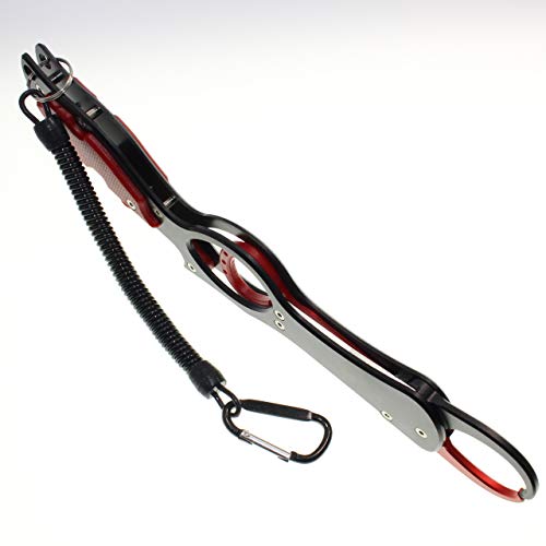 1091(イレグイ) フィッシュグリップ 軽量 アルミ製 魚掴み ロングリーチ ガングリップ (ブラック(樹脂トリガー)) 7枚目