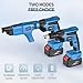 Uhfsyut 21V Cordless Drywall Screw Gun and Electric Screwdriver - 2-in-1 Self-Feeding Screwdriver, Includes Storage Toolbox and 4.0Ah Battery, Perfect for DIY and Professional Use (One battery set)