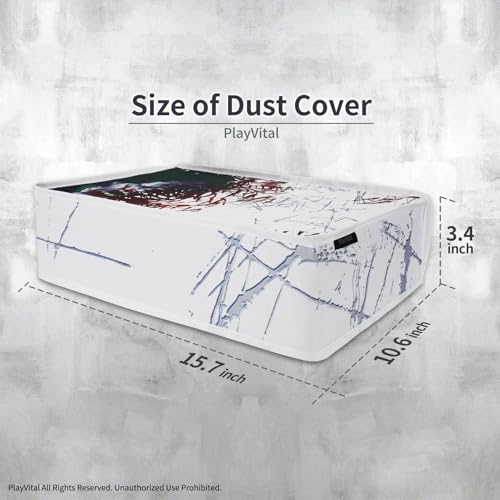 Image of PlayVital Nylon Horizontal Dust Cover for ps5, Soft Neat Lining Dust Guard, Anti Scratch Waterproof Cover Sleeve for ps5 Console Digital Edition & Disc Edition - Clown Hahaha