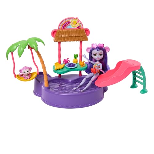 Enchantimals Sunshine Island Muñeca Mono con Set de Juego con...