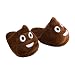Emoji Poo Novelty Slippers Great Present Many Styles, Cute Emoji Dog Poo Emoji Faces, Mad, Heart Eyes, Kiss Heart Sleeping Wink Purple Devil or Sunglasses To Choose From
