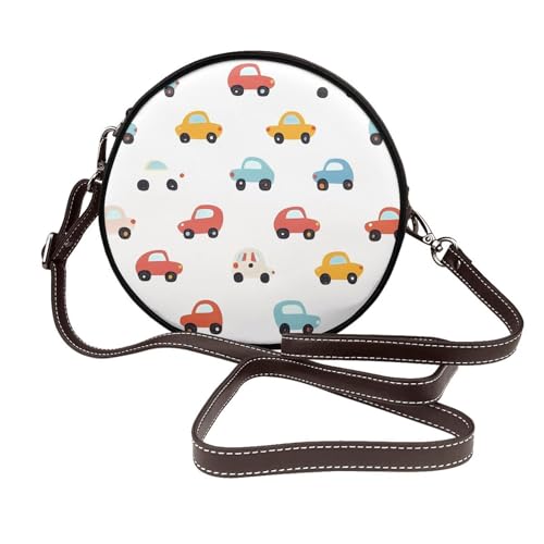 Sac à bandoulière rond en cuir végétalien à offrir pour un style unique