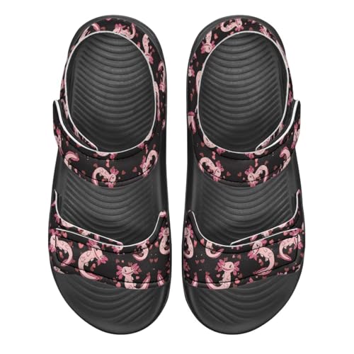 Girls Axolotl Sandals Summer Sport Athletic Sandals Leather Beach Water Shoes for Toddler/Little Kid/Big Kid