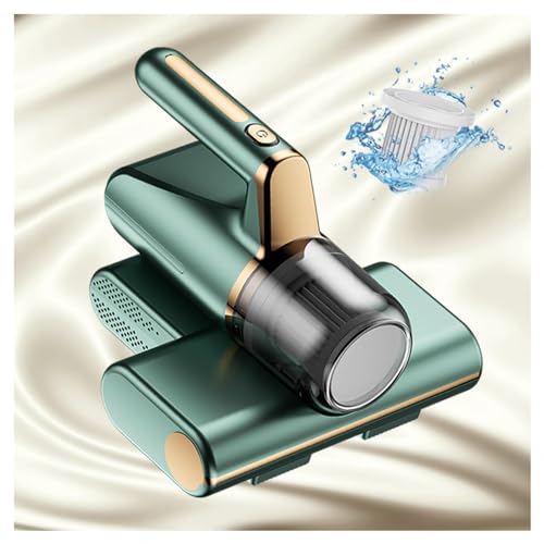 BesBet Aspirador Colchones Antiacaros, Elimina El 99,9% De AléRgenos Y áCaros del Polvo Aspirador AntiáCaros VibracióN De Alta Frecuencia, IluminacióN Ultravioleta Aspirador Sofa,Green