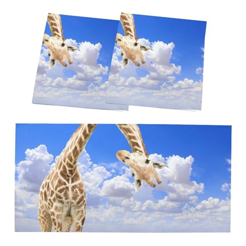Image of 2 Pack Fluorescent Light Cover for Ceiling Light Classroom- Funnu Giraffe Magnetic Light Cover Fluorescent Light Shade Panel, Decorative Film Filter for Reducing Harsh Glare Flicker Home Decorations