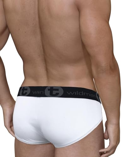 Wildmant Mesh Monster C*ck Brief White4
