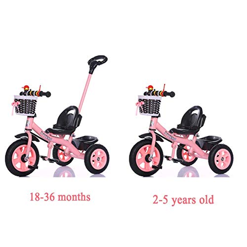 Kinderfahrräder mit Stabilisatoren Klappfahrräder Kinderdreirad 1-6 Jahre alt Großes Trolley Young Kid Fahrrad (Farbe… – Bild 4