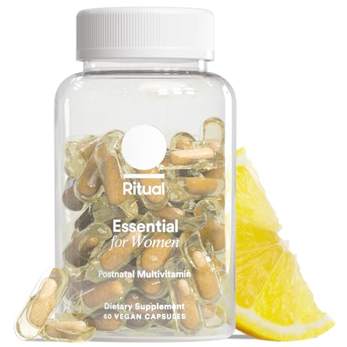 Ritual Essential for Women Postnatal Multivitamin - Postpartum Vitamin - Omega-3 DHA & Choline for Lactation Support, Vitamin A, C, D3 & Zinc for Immune Function Support*, B12, Iodine, Biotin, 30 Day