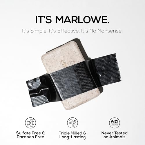 MARLOWE. No. 102 Body Scrub Soap 7 oz (3 Bars), Exfoliating Soap Bar with Shea Butter, Olive Oil & Green Tea Extracts, Cleanses, Smooths & Revitalizes Skin, Original Sage & Fir Scent4