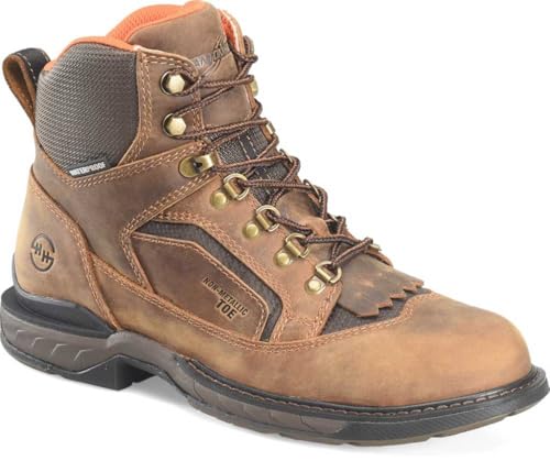 PHANTOM RIDER Men's DH5424 Brigand Composite Toe Lacer Dark, Brown - 10 2E