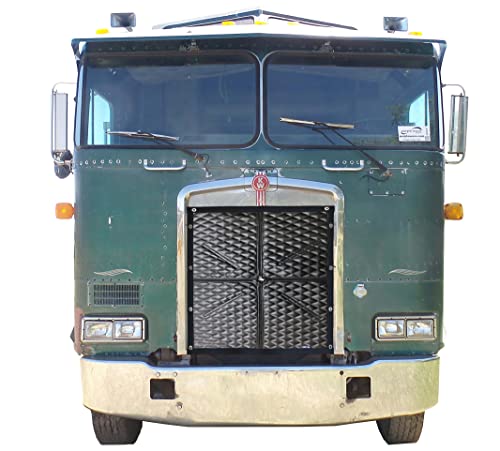 GrilleAdz Premium Quilted Winter Front for Kenworth K100E (Winter Front with Turnbuckle Install Kit)