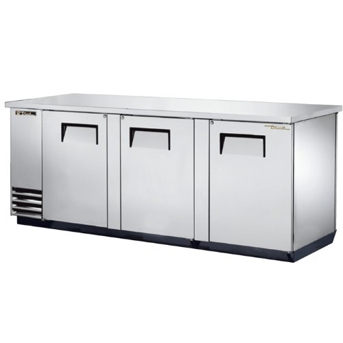 Solid Swing Door Pass-Thru Back Bar Cooler by TRUE – STAINLESS STEEL, Model TBB-4PT