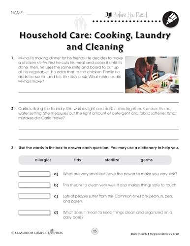 Daily Health & Hygiene Skills Gr. 6-12 - Classroom Complete Press (Life Skills Series) - Image 3