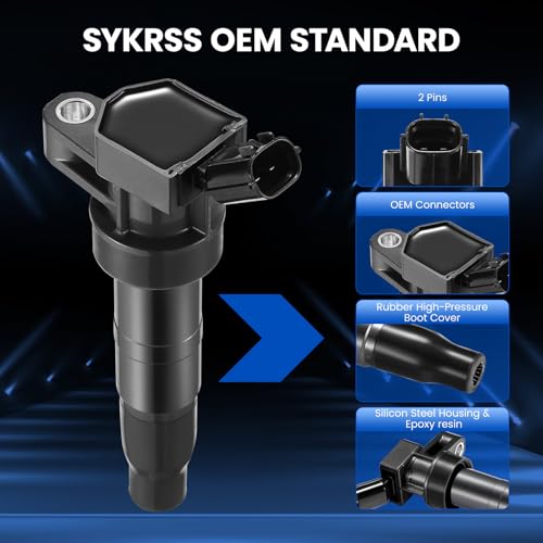 Image of 4 Ignition Coils Pack - Fix Misfires for Kia Sorento /Forte /Optima /Sportage /Borrego /Rondo & Hyundai Sonata /Santa Fe /Tucson /Genesis (2.0L /2.4L /4.6L) - Repl. UF611 /C1667 /C1669