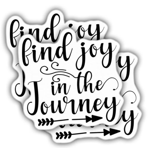 ZANEMIRU (3pcs) Motivational Stickers Inspirational Stickers Find Joy in The