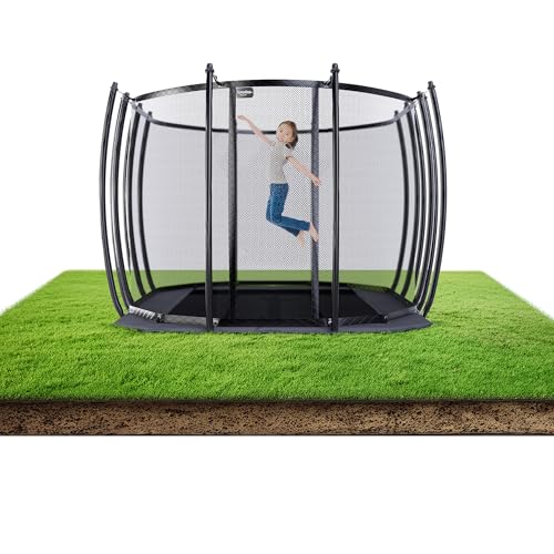 10'x17' FT Avyna Premium Rectangle In-Ground Trampoline...