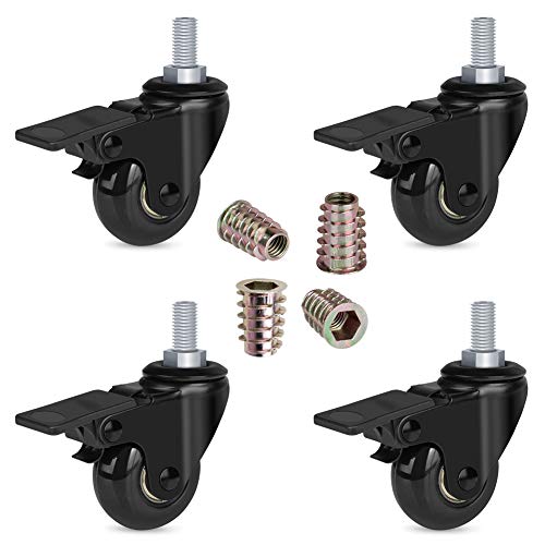 Hirate Threaded Stem Casters 3/8