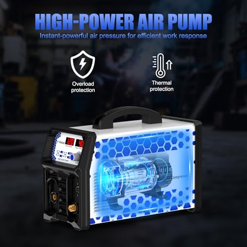 Image of Reboot Plasma Cutter With Built In Air Compressor | 40A 120V 110V Built In Air Pump Cutting Machine, 3 /8 In Clean Cut, 3 /5 In Max Cut, Include Roller Guide