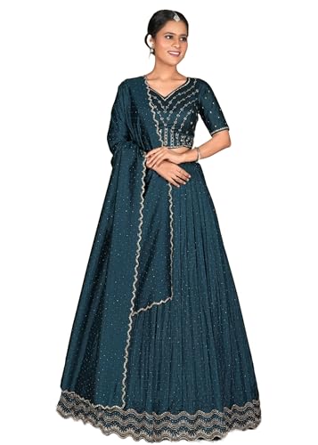 Lehenga 12028 Georgette et sequins pour votre prochain mariage