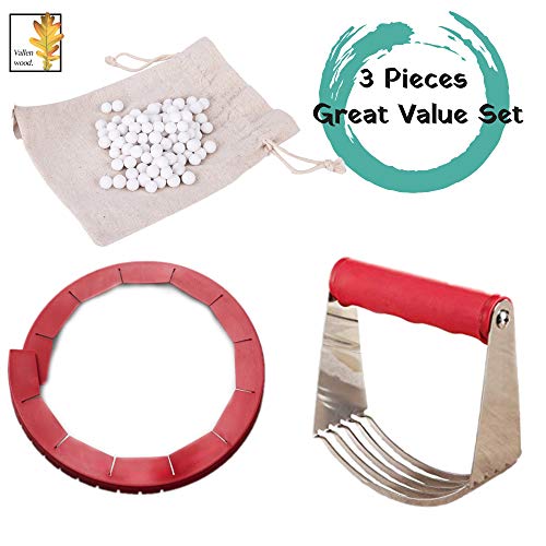 Great Value Baking Set Pie Weights, Silicone Crust Adjustable Edge Protector Shield, Dough